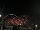 After the parade in Singapore, they set off beautiful fireworks to celebrate. I had an incredible view with the famous Singapore Flyer Ferris wheel