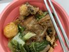 This is a typical school lunch here in Taiwan. It has meat, vegetables, and rice every day