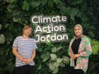 Posing with another employee from my non-profit internship at the Climate Change Conference at the Jordanian Ministry of Youth