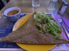 The galette and cider I ordered at La Rennaise