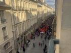 A parade during the "Carnaval de Rennes" from my apartment!
