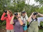 This is a picture of me searching for tropical birds in Ecuador.