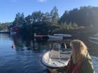 This is us returning the boat after another successful day of research.