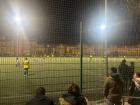 I got to cheer for my friend at an evening football (soccer) game.
