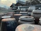 Ceramic jars in which people would ferment foods to store for the winter