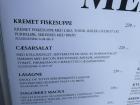 Fiskesuppe is the first item on the menu