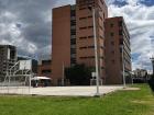 Outside view of the University of Boyacá main building. It has 7 floors and underground parking!
