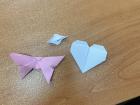 Origami crafts we make during coffee hours! 