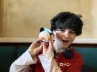 Student interviewed from my coffee hour! :D