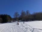 The meadow with snow!