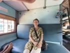 On the train--one of India's most popular form of transportation