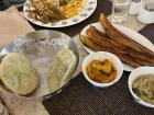 This is a meal I had in East Bengal--the long vegetables on the right are eggplants--they were probably the best eggplants I've ever had!