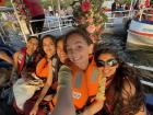 My friends and I on a boat ride in Udaipur