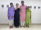 With my host family at my gallery show