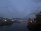 A foggy evening over the Río Miño