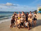 My students and I on the beaches of Isla Barú in Cartagena