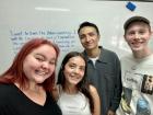 We take a selfie at every English conversation club!
