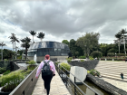 View outside the Tropicarium at the Botanical Garden