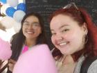 Algodón de azucar (cotton candy) with my student Nicol!