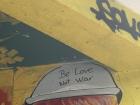 "Be love not war" graffiti