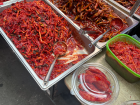 Many different types of 김치 (kimchi), a traditional Korean 반찬 (banchan), or side dish