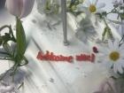 A typical Korean cake...can you guess what this was celebrating?