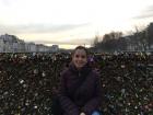 Me on the Lock Bridge in Paris