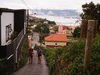 My friend and I doing the pilgrimage to Santiago de Compostela from Vigo