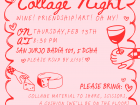 The invitation for my collage evening!