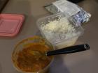 Chicken tikka masala from Cilantro. It may not look that appetizing in this photo, but believe me it is good! And the best part is that I get to reuse these sturdy containers.