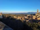 Here is a view of lower Perugia with mountains in the distance.