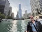 Me enjoying a Chicago architecture tour on the Chicago River