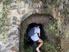 Penghu's islands used to be an important military base, so there were some caves built into the same cliffs the columnar basalt is on.