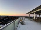 A snowy sunrise from the Institute's rooftop terrace