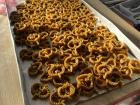During Ramadan preparations, I once walked into the kitchen to find this: a massive sheet of raw shebakia ready to be fried and bathed in honey