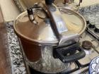 The pressure is high as we wait for the lentils and chickpeas to soften.