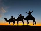 A sunset camel ride in the dunes turned into one of my most magical experiences in Morocco