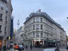 The building I sketched with the Fernsehturm (TV Tower) in the background
