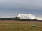 This giant metal dome is the home of Europe's largest indoor waterpark, located near Berlin