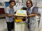 One kind woman brought a cake to the office for my supervisor's 51st birthday!
