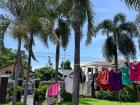 My laundry hang-drying in the hot sun