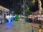 A photo from my friend and fellow Peace Corps Volunteer (PCV) Bri of her town's Christmas lights