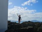 Exploring the rocks at Playa Chiquita