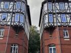 These houses are located on one of the side streets in my town. I love that Germany is so walkable which allows me to wander and discover cool architecture like these houses!