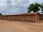 Typical Malawian church (notice the small sign and metal roof)