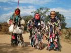 The dancers, known as Nyau, wear elaborate masks and costumes representing animals, spirits, ancestors, or social themes