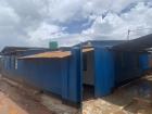 Front view of Hope Family Clnic, the medical center where I work in Dzaleka Refugee Camp