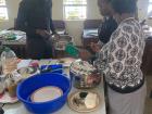 The lunch always includes nsima, usually along with fish from Lake Malawi and vegetables
