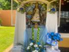 The statue of Virgen de Caacupé on top of the shrine