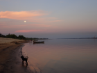 Sunset walk along the beach, and the Paraguay river